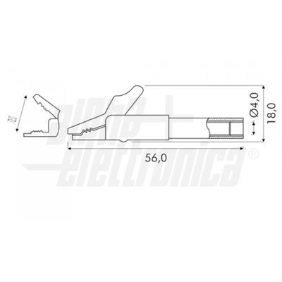 COCCODRILLO ISOLATO NERA            15A 50V