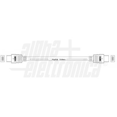 CAVO HDMI SPINA/SPINA 2MT. NERO BLI. ALPHA