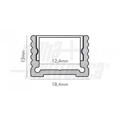 PROFILO+COVER 2MT PPMA ALLUM/OPACO  MT2  NOTA BENE PREZZO X 2MT