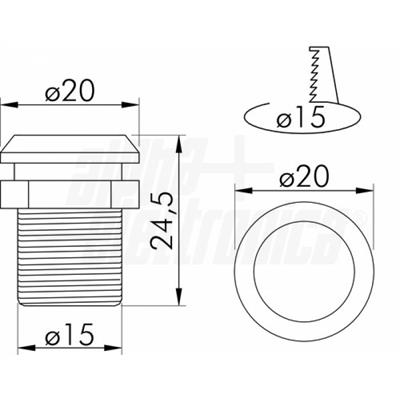 LED SPOT B/NATURALE 1W 350mA 30°     CON TRASF. INCL. 220VCA/12VDC