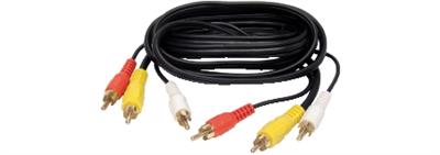 CAVO 3RCA/3RCA 5MT. DORATO BULK