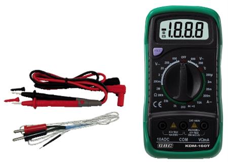 MULTIMETRO DIGITALE C/TERMOMETRO KDM-160T GBC