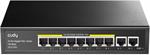 SWITCH DI RETE 10 PORTE 8POE 10/100/1000 +2 GIGA 120w