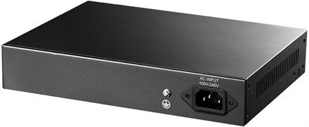 SWITCH DI RETE 10 PORTE 8POE 10/100/1000 +2 GIGA 120w