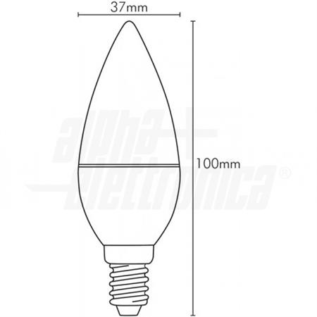 LAMPADA LED OLIVA B/NATURALE 6W 4000K 230VCA