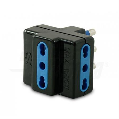 TRIPLA PRESA 3BIV SPIN.16A NERA