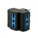 TRIPLA PRESA 3BIV SPIN.16A NERA