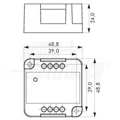 DIMMER X LED MONOCOLORE 12/24V MAX 10A COMANDO CANALI WIFI APP+PUSH