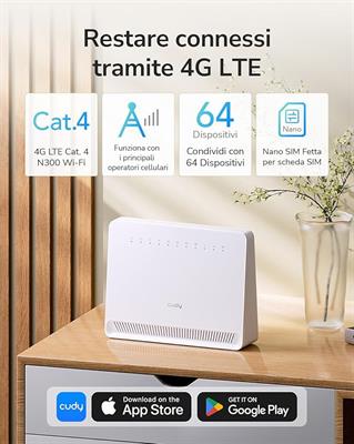 WIRELESS N300 4G CON SLOT SIM LTE VOLTE
