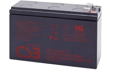 BATTERIA AL PIOMBO CSB ups123606 f1f2 12V 7,2A 39640615
