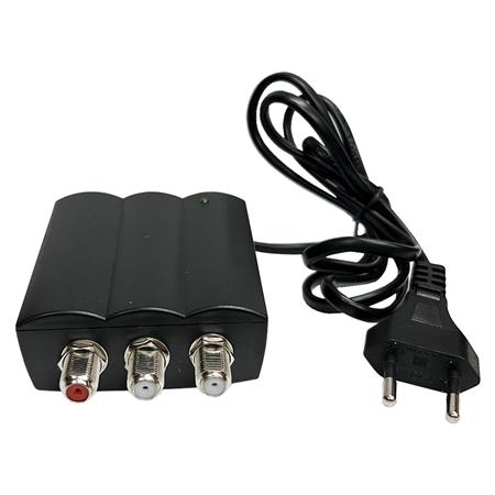 AMPLIFICATORE TV LINEA UHF 25db VHF 20db 2 OUT RAELCON