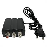 AMPLIFICATORE TV LINEA UHF 25db VHF 20db 2 OUT RAELCON