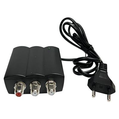 AMPLIFICATORE TV LINEA UHF 25db VHF 20db 2 OUT RAELCON