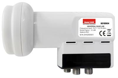 LNB UNIVERSALE 4 OUT 0.1dB INDIPEND.EMME ESSE