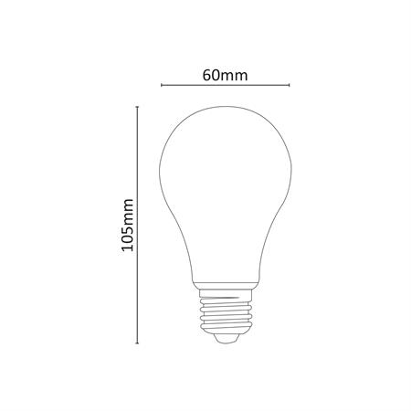 LAMPADA LED FILAMENTO VETRO BIANCO LED 230V 12W 1800lm 4000K E27