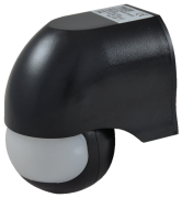 SENSORE PIR ACCENSIONE LAMPADE NERO 180° 300W TRACON