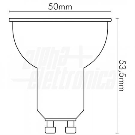 LED GU10 7W 35° L/CALDA