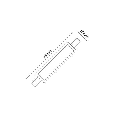 LAMPADA LED COB R7S 5W L/CALDA 500LM 78MM
