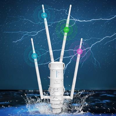 ACCESS POINT DUAL BAND 4G OUTDOOR MESH AC1200