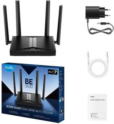 ROUTER 3568MBPS WI-FI 7 DUAL BAND 5 PORTE GIGABIT CUDY