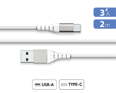 CAVO TYPE C FAST BIANCO  2MT FPLIAC2MW