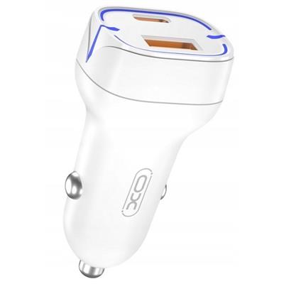 CARICA BATTERIA AUTO USB-C + USB 20W