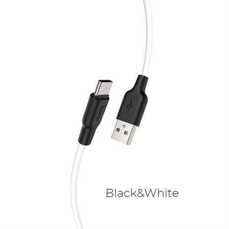 HOCO USB CAVO TYPE C X21 PLUS SILICONE BIANCO