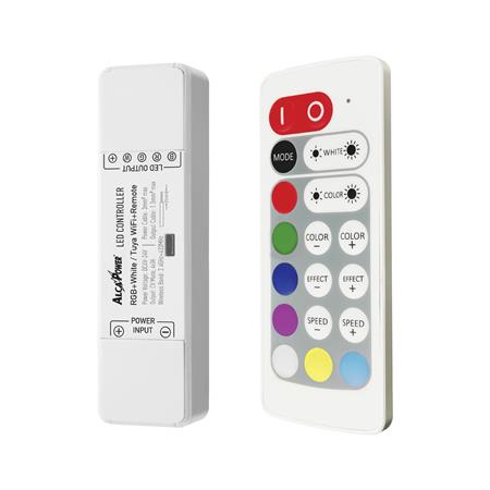CONTROLLER LED RGB-W 12/24V 12A 3A X 4 CANALI WIFI APP