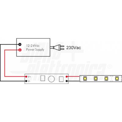 MINI DIMMER CON REGOLAZIONE TOUCH 12/24V