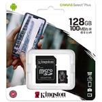 MEMORIA MICRO SD 128GB CLASSE 10 KINGSTON 100MB/S
