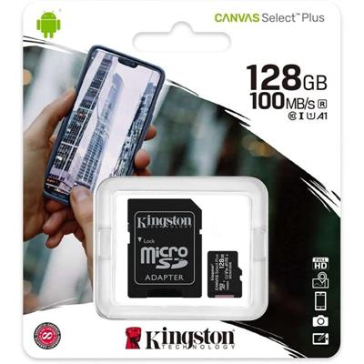 MEMORIA MICRO SD 128GB CLASSE 10 KINGSTON 100MB/S
