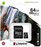 MEMORIA MICRO SD 64GB CLASSE 10 KINGSTON 100MB/S