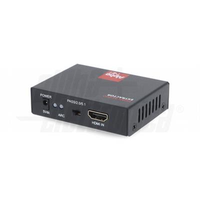 CONVERTITORE HDMI-HDMI + AUDIO CONV.STEREO /SPDIF 4K ALPHA