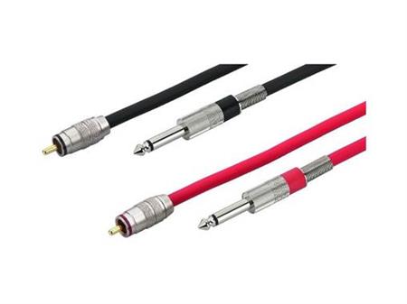 COPPIA CAVI SPINA RCA/SPINA 6.3MONO 3MT PROFESSIONALE