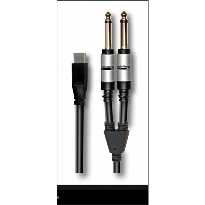 CAVO ADATTATORE X-PRO USB C 2JACK 6,3M 3MT