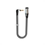 CAVO ADATTATORE JACK 90° 3,5ST -JACK 6,3 MONO (L+R)  3MT