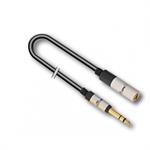 CAVO ADATTATORE JACK 6,3 ST -1 PRESA JACK 3,5 ST 2MT