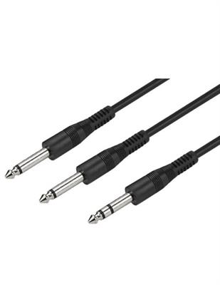 CAVO AUDIO 6,3ST/2 6,3 MONO 1,5mt