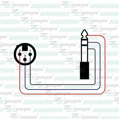 CAVO PRESA XLR/SPINA 6,3ST 6mt