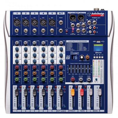 MIXER 5CH MONO + 1 CH STEREO C/USB+DSP+BLUET