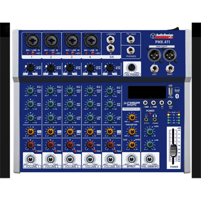MIXER 4CH MONO + 1 CH STEREO C/USB+DSP+BLUET