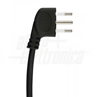 MULTIPRESA NERO 6VIE SPINA 16A C/INT.SCHUKO+BIV.